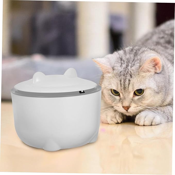 POPETPOP 1set Sealed Cat Litter Waste Container with Convenient One-Button and Trash Bags Design for Pet Waste Storage Grey Color Included