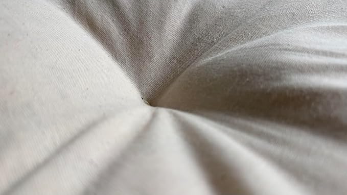 Rectangular Muslin Dog Bed Insert with Raw Cotton Filler, Natural Pet Bed Cushion Insert, Breathable Inner Pillow for Dog Bed Covers (Small 24"x15"x3")