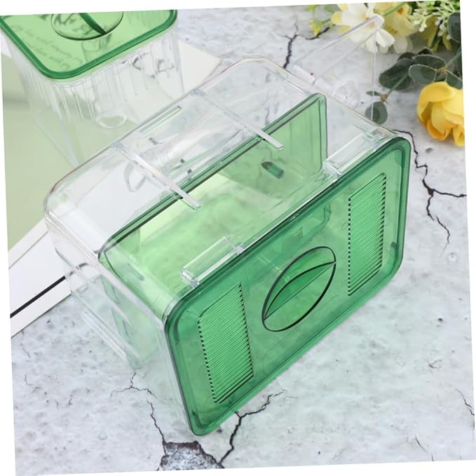 balacoo 2pcs Self-Guided Fish Breeding Tank Isolated Hatching Box for Aquarium Transparent Case for Protecting Juvenile Fish Eggs Safe Breeding Environment for Home Use