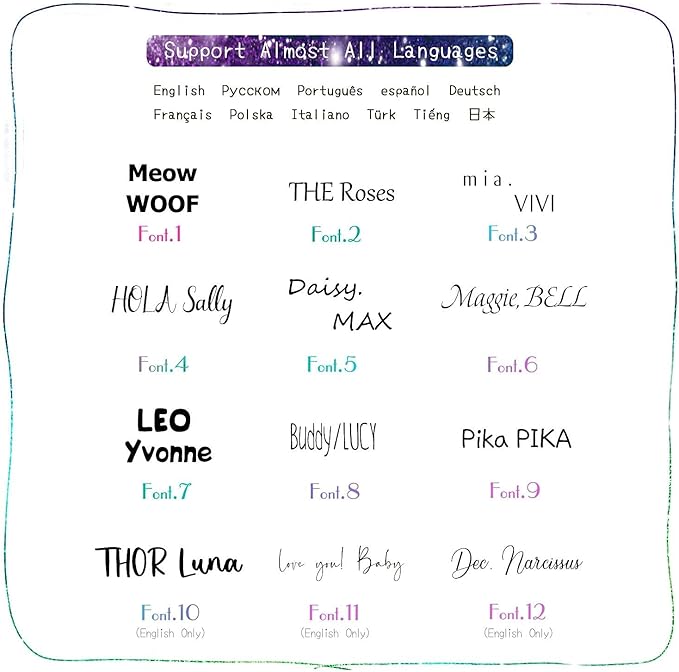 Cats Dogs ID Tags Personalized Lovely Symbols Pets Collar Name Accessories Simple Custom Engraved Supplies for Small Four Legged Child Necklace Chain Anti-Lost Industrial Steel Charm