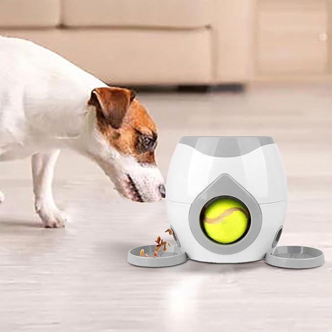 Automatic Ball Launcher for Dogs, Tennis Balls Launchers for Dogs, Interactive Dog Toys Tennis Balls Launcher for Small Dogs, Dog Fetch Ball Thrower for Indoor/Outdoor Playing (D)