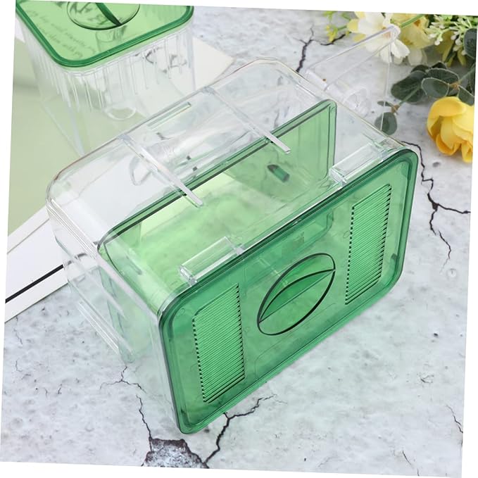 Yardwe Self-Guided Fish Breeding Tank Transparent Incubator Box for Hatching Fish Eggs Isolation Case for Protecting Aquarium Home Setup
