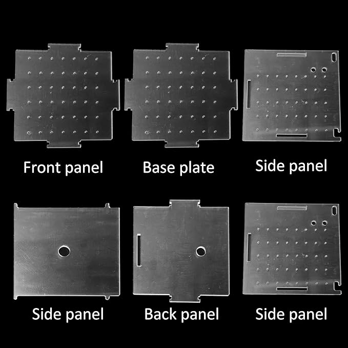 3.9 x 3.9 x 3.9 inch Acrylic Fish Breeding Box, Transparent Isolation Hatchery Incubator with Suction Cups for Guppy Shrimp Small Baby Fishes Aquarium Nursery Tank
