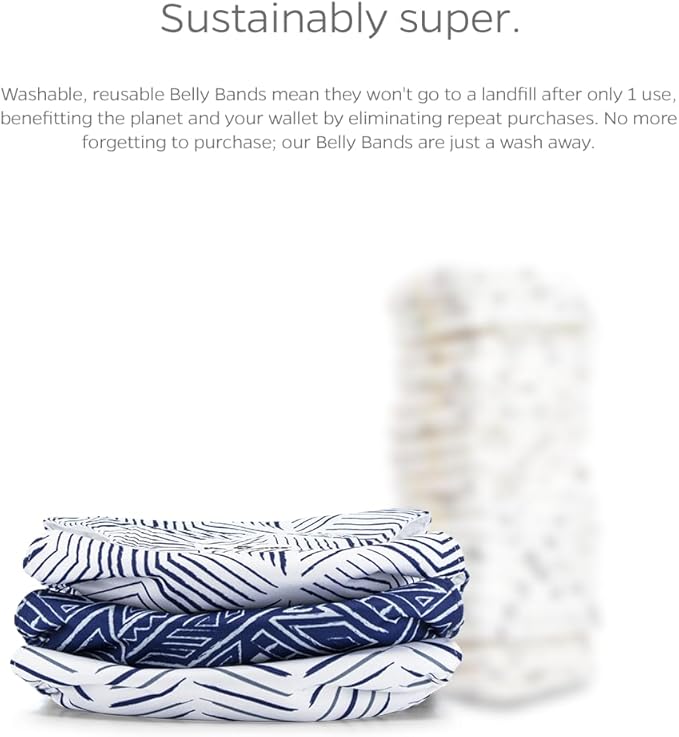 Pet Parents® Washable Belly Bands for Male Dogs (3pack) + Extendrs® of Durable Dog Diapers Male, Premium Male Dog Diapers & Dog Wraps (Medium, Kahuna)