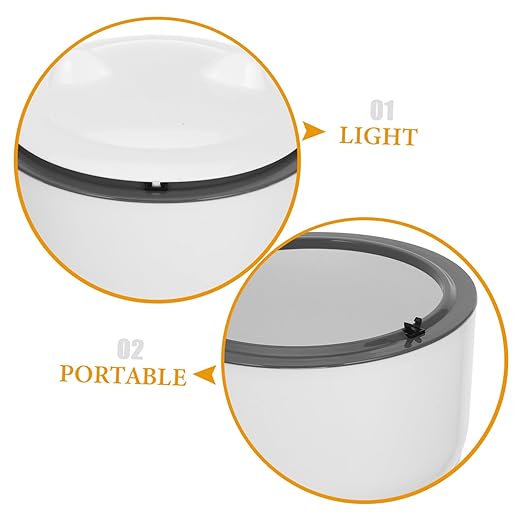 1set Odor-Sealing Cat Litter Trash Can with One-Button Disposal Decorative Enclosed Waste Bin Large Capacity with Litter Bags for Easy - Spaces