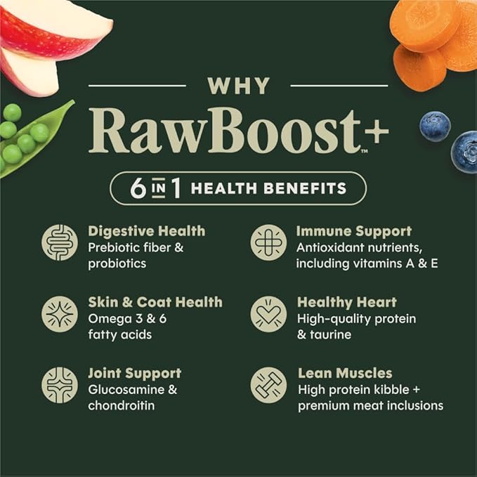 Instinct RawBoost, Natural Dry Dog Food with Freeze-Dried Pieces, High Protein, Grain-Free Recipe - Real Beef, 3.5 lb. Bag