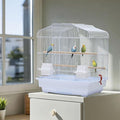 20.5" Travel Bird Cage, Portable Travel Bird Carrier Cage, Parakeet Cage with Handle, Perches & Food Container, Portable Birdcage for Small Parrots, Canaries, Cockatiel, Finches, Budgies, Conures
