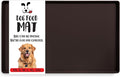 DogBuddy Dog Food Mat – Waterproof Dog Bowl Mat for Food and Water, Silicone Pet Feeding Mats for Floors, Non-Slip Placemat with High Edges for Dogs Bowls, Puppy Essentials (L: 24" x 16", Coffee)