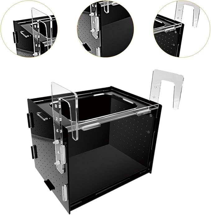 Fish Breeder Box Isolation Box Transparent Separator Easy Installation Hatchery Incubator for Baby Fish Betta Guppy, 20x15x15cm