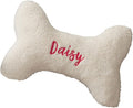 Personalization Universe Personalized Dog Bone Pet Pillow - Soft, Plush Dog Bed Accesory with Custom Name Embroidery, Zipper Closure, Ideal for Small to Medium Dogs, Emroidered with Dog's Name