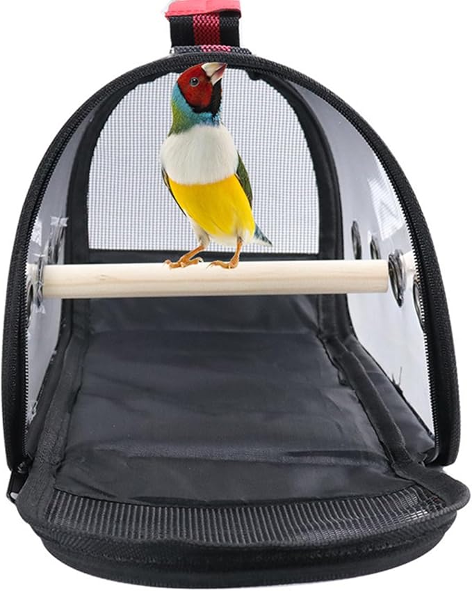 Bird Carrier Portable,Lightweight Breathable Parrot Outgoing Bags,Small Pet Carrier Bag with Shoulder Strap,Bird Rat Guinea Pig Squirrel Carrier_M