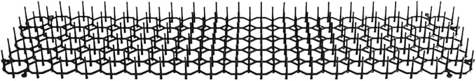 Cat Deterrent Mat with Spikes Anti Climbing Prickle Strips Animal Barrier for Garden Walls Outdoor 8.27x6.30 inch