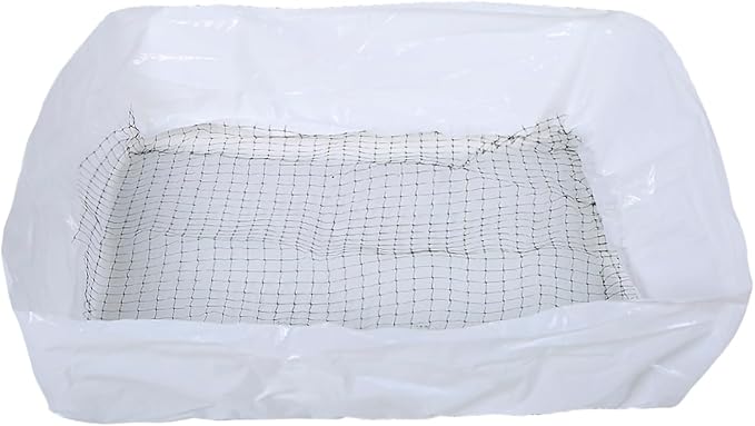 Cat Litter Scoop Bags, 20 Pack Nylon Filter Mesh for Sifting Waste, Reusable Deodorizing Cleaning Tool, 18x14 Inch Fine Grid for Cat Box