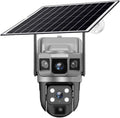 for Outdoor Camera Battery CCTV Monitor 4G SIM Card Network IP Security Pet Camera Motion Detection 3 Screen PTZ Camera(4G CCTV No Card)