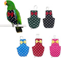 Dot Bird Diaper Flight Suite Liners Bird Toilet Clothes Reusable for Macaw African Budgies Parakeet 5 PCS