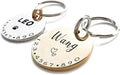 Cats Dogs ID Tags Personalized Lovely Symbols Pets Collar Name Accessories Simple Custom Engraved Supplies for Large Four Legged Child Necklace Chain Anti-Lost Copper Shiny Brass Charm