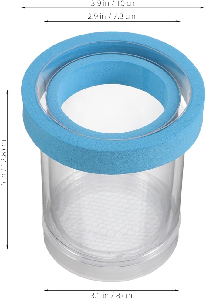 2pcs Aquarium Breeding Box Floating Incubator Fish Tank Isolation Box Plastic Hatchery Nursery for Guppy Fry and Small Fish