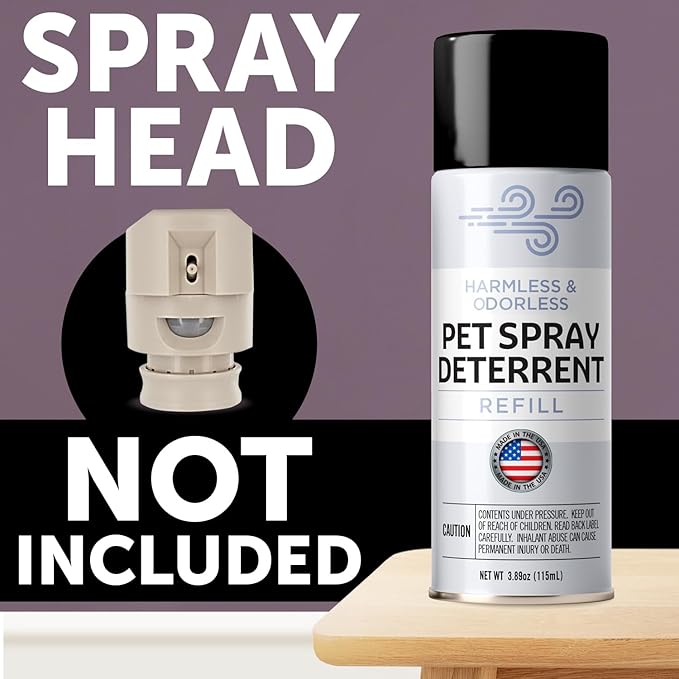 Berkland [3 Pack] Refill for PetSafe SSSCat Motion Sensor Device – Gentle Pet Training Aid for Home Boundaries – Non-VOC, Family-Safe Spray – Made in the USA