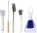 5 PCE Set Bird Cage Cleaner Stainless Steel Poop Remover Bird Cage Accessories Parakeet Items Small Animal Cage Cleaning