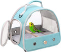 Portable Bird Carrier, Pet Travel Transport Cage for Small Animals (Green, SBC)