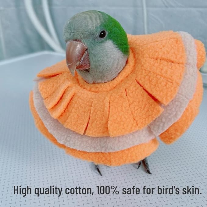 Bird Collar Anti Bite Elizabethan Recovery Cone, Bird Neck Protector for Feather Plucking, Bird Neckwear Full Body Shield for Parakeet Color Randomly (Lovebird)
