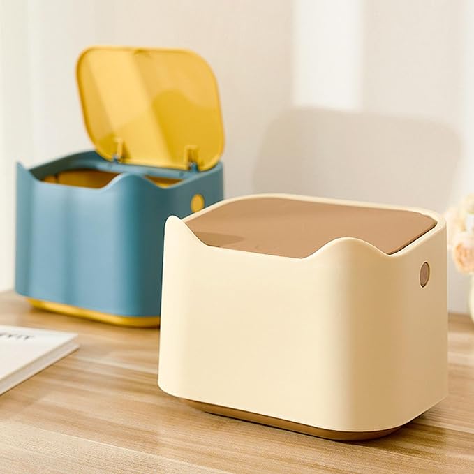 Cocoarm Cat Litter Bin, Airtight and Odorless Pressure Lock Lid, Compact Waste Bin (18 X 12.5 X 13 cm) for Home and Cat Litter Box
