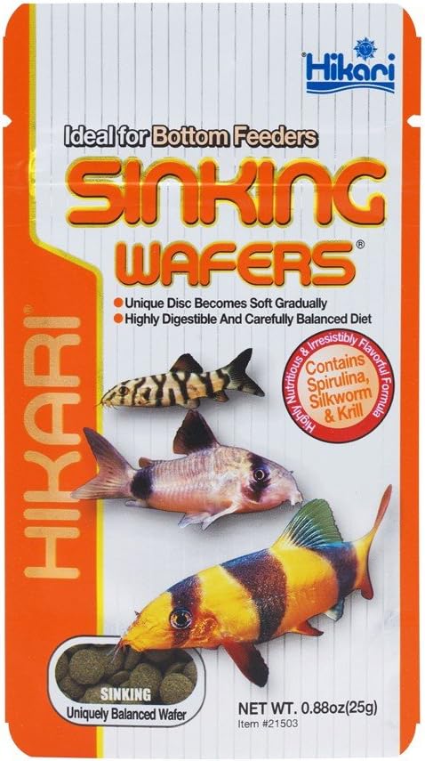 Hikari Tropical Sinking Wafers for Fish, Unflavored, 0.88 Ounce