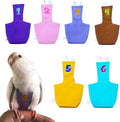 Bird Diaper Protective Parrot Nappy - 6 Pack, Reusable Flight Suit with Waterproof Inner Layer, Washable Cute Urine Wet Suit for Cockatiel Conure Macaw Lovebird (XL)