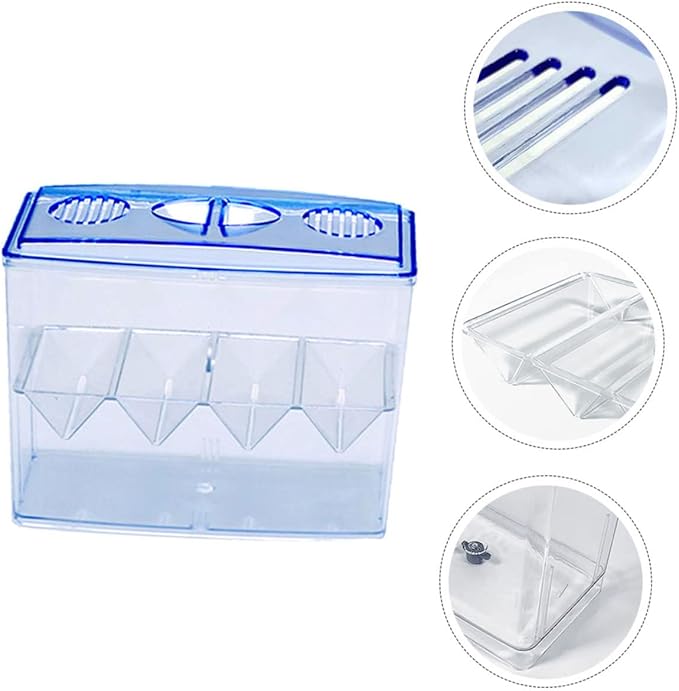 1pc Small Fish Breeding Tank Breathing Freestanding Self-Floating Isolation Box for Hatching and Incubation of Fish Fry