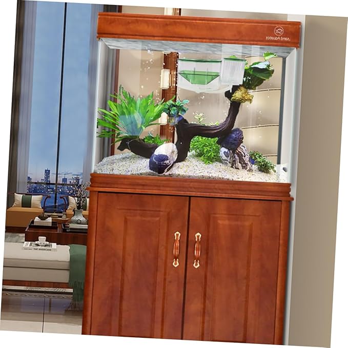 Generic Self-Guided Fish Breeding Tank Transparent Hatching Box for Aquarium Isolation Box for Newborn and Pregnant Fish Survival Rates and Protects from Predators