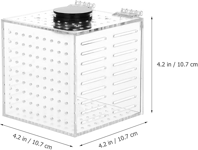 Toyvian 1pc Magnetic Fish Isolation Box Aquarium Breeding Case for Safe Fish Separation and Adaptation for Fry Easy to Install Tank
