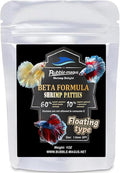Bubble Magus Fish Food, Betta Fish Food, Contains 60% Shrimp Meat+10% Aquatic Algae All Natural Protein, Rich in Calcium, for Betta's Healthy Development and Cleaner Water (1 Pack, 1.5oz)