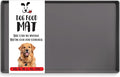 DogBuddy Dog Food Mat – Waterproof Dog Bowl Mat for Food and Water, Silicone Pet Feeding Mats for Floors, Non-Slip Placemat with High Edges for Dogs Bowls, Puppy Essentials (L: 24" x 16", Shadow)