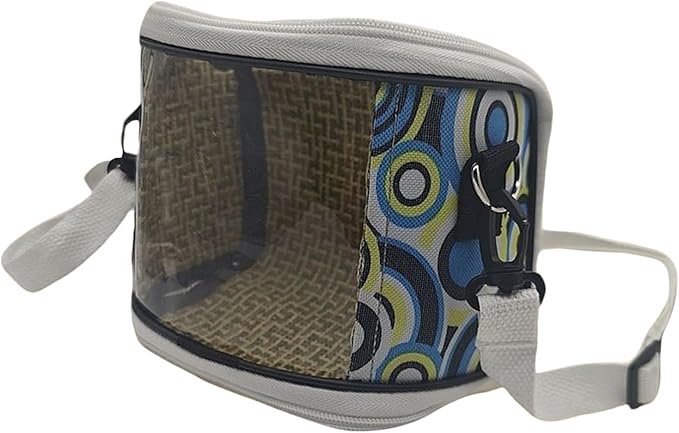 Lovebirds Carrying Bag - Clear Window Pouch, Parrot Travel Tote, Trainer Volunteer Gear, Animal Lover Accessory | Lightweight Lovebirds Carrying Bag with Transparent Window for Outdoor Short Trips