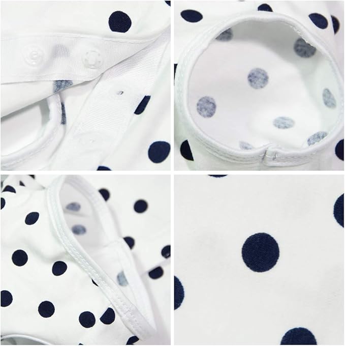 Dog’s Recovery Suit Post Surgery Shirt for Puppy, Wound Protective Clothes for Little Animals(White spot-XL)