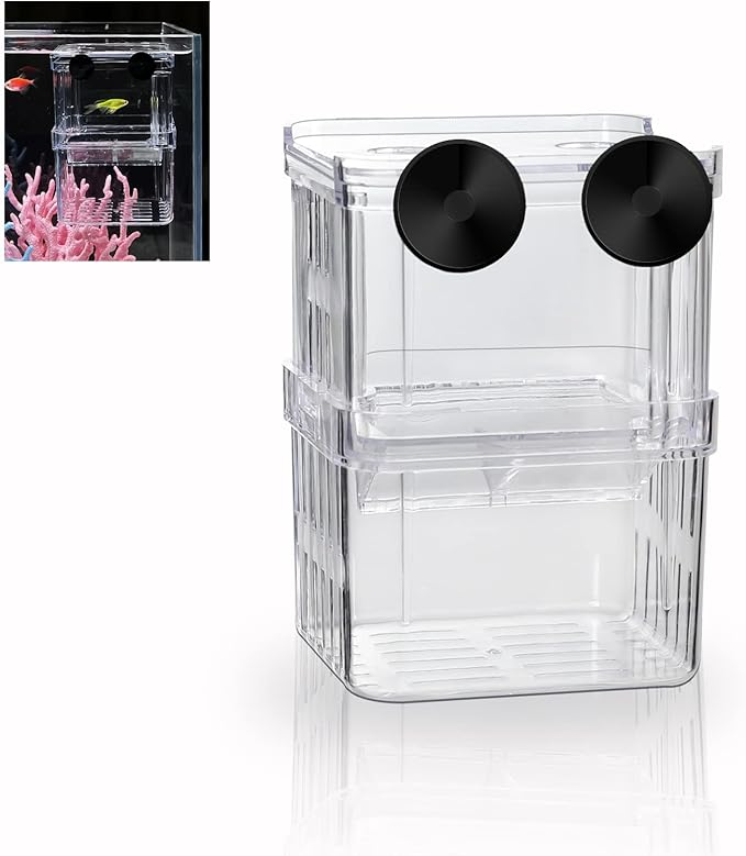 Boxtech Aquarium Fish Tank Hatchery Incubator Breeding Box, Boxtech Decorations for Aquarium