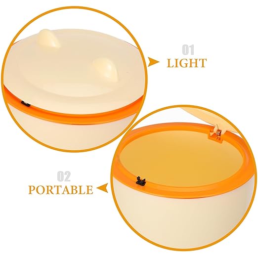 Cat Litter Trash Can with Lid and Odor Seal, Portable Mini Waste Bucket with 90 Garbage Bags, Plastic Airtight Pet Poop Disposal Bin for Bathroom and Home Use