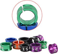 Open Bird Ring Bird Band Bird Foot Ring Bird Leg Bands Rings for Birds Tags Aluminum Alloy Split Ring Mixed Color for Parrots Hibiscus Bird Finches Etc 50Pcs (ID 5.7MM)