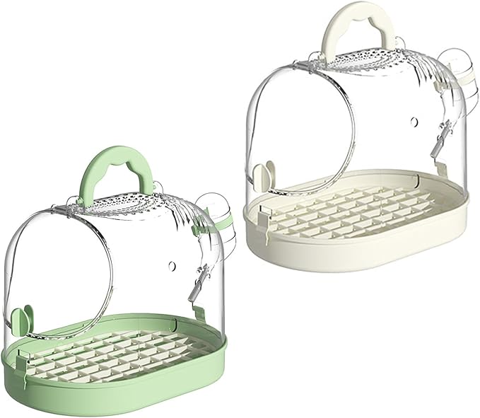 Portable Clear Bird Parrots Transport Cage Window Ventilated Carriers Bag Breathable Bird Carriers Travel Bag