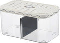 Small Fish Tank Aquarium Breeding Box Table Centerpieces Box Acclimation Hatchery for Fishes, White