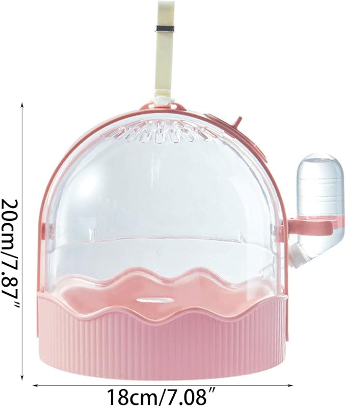 Pet Carriers Cage Portable Cage Parrot Bird Carrier Outdoor Travel Camping Bird Parrot with Water Bottle Small Pet Supply Small Large Cages and Habitats Cages and Habitats