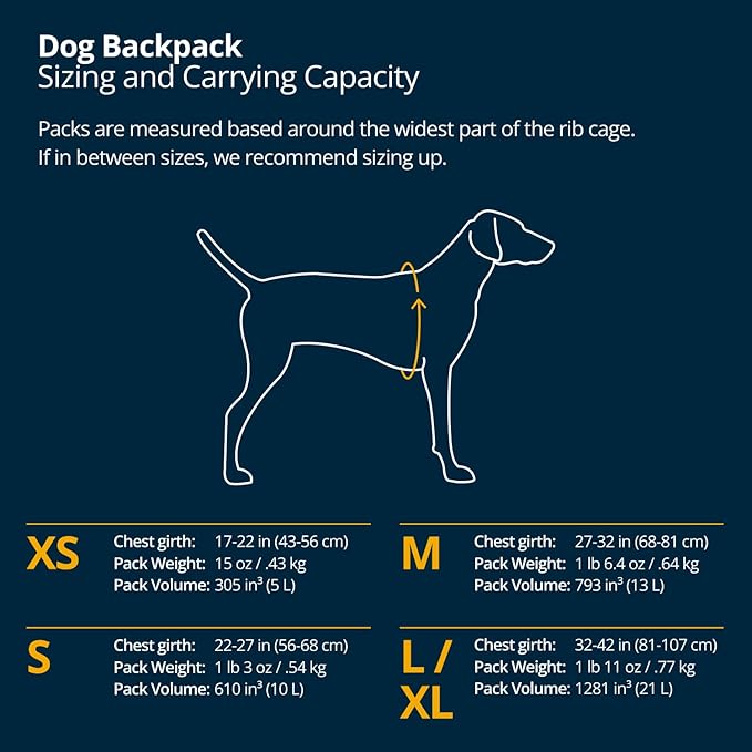 Ruffwear, Front Range Day Pack, Dog Backpack with Saddlebags, 5-Point Adjustment, 3 Leash Points, Padded Handle, Internal Mesh Pockets, Reflective Trim, Light Loop, Basalt Gray, X-Small