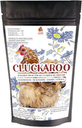 Pampered Chicken Mama Herbal Dried Black Soldier Fly Larvae Chicken Treats for Laying Hens: Chicken Feed, Chicken Scratch, Cracked Corn for Chickens, Mealworms, Raisins, Lentils| Cluckaroo (8 Pounds)