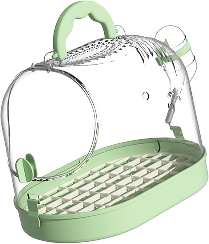 Portable Clear Bird Parrots Transport Cage Window Ventilated Carriers Bag Breathable Bird Travel Bag for Large Birds