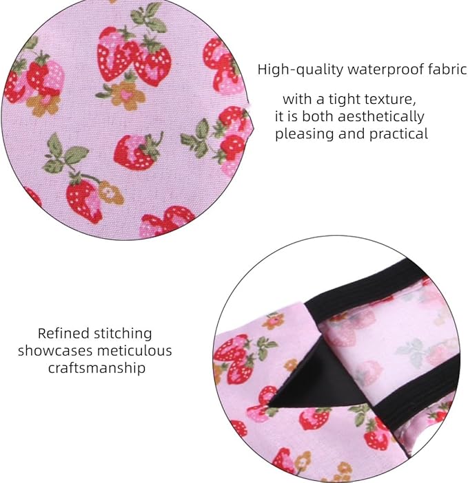 MANON ROSA Chicken Diapers Bantam Hens - Reusable 6-Piece Set with Bow Ties Poultry Nappies Washable Waterproof for Geese Pet Ducks Silkie(6D20P XS)