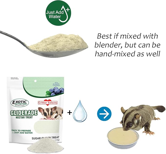 Exotic Nutrition Gliderade Nectar (1.5 lb.) - Vitamin-Enriched Healthy Nectar Supplement - Powdered Mix - Provides Necessary Carbohydrates for Sugar Gliders