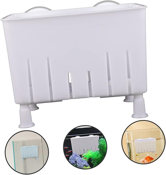Housoutil 2sets Aquarium Breeding Box for Tortoise and Fish Isolation Holder Cups Multi-Functional Fish Breeder Container Small Box