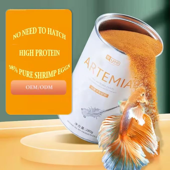 Decapsulated Brine Shrimp Eggs (Non-Hatching) - High Protein Natural Food for Fish, Fry, Corals, Freshwater & Marine Tanks - 100% Natural Artemia Nauplii (12 OZ (340 gram))