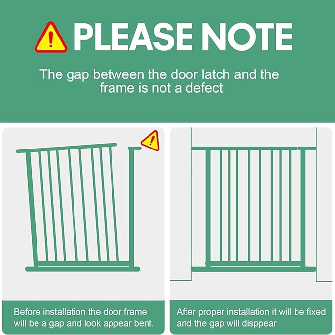 40.5" Tall Baby Gate 40.9-54.7" Wide No Drilling Tall Pet Gate Cat Gate Extra Wide Baby Gate Safety,Extra Narrow Auto-Close for Indoor Stairs, Doorways, and Kitchen