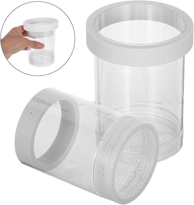 Healifty Fish Tank Egg Incubator Floating Breeding Box with Isolation Net White Small Aquarium Fish Nursery Separation for Guppy and Hatching
